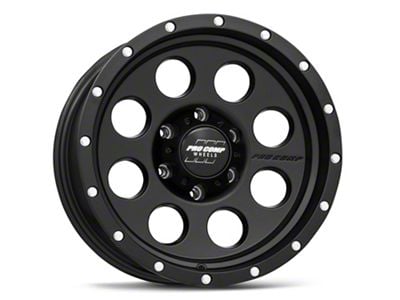 Pro Comp Wheels Proxy Satin Black 6-Lug Wheel; 17x9; -6mm Offset (15-20 Tahoe)