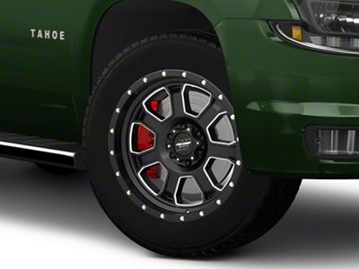 Pro Comp Wheels Sledge Satin Black Milled 6-Lug Wheel; 20x9; 0mm Offset (15-20 Tahoe)