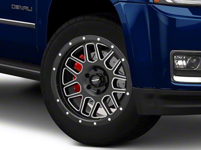 Pro Comp Wheels Vertigo Satin Black Milled 6-Lug Wheel; 20x9; -12mm Offset (15-20 Yukon)