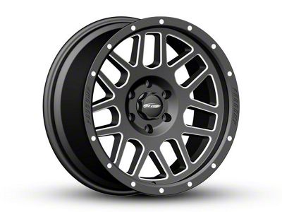 Pro Comp Wheels Vertigo Satin Black Milled 6-Lug Wheel; 20x9; -12mm Offset (99-06 Sierra 1500)