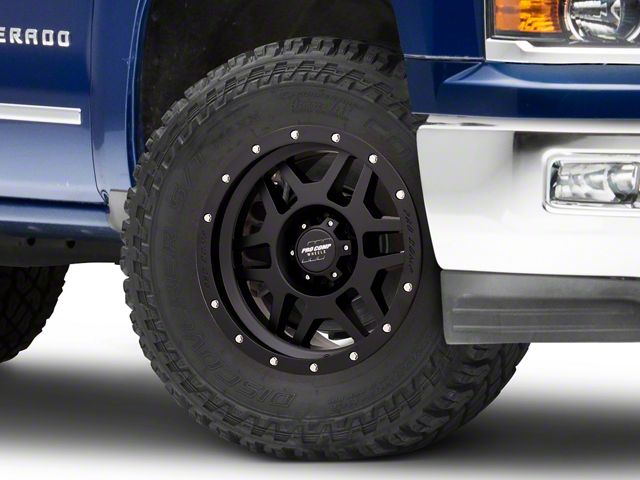 Pro Comp Wheels Phaser Satin Black 6-Lug Wheel; 18x9; 12mm Offset (14-18 Silverado 1500)