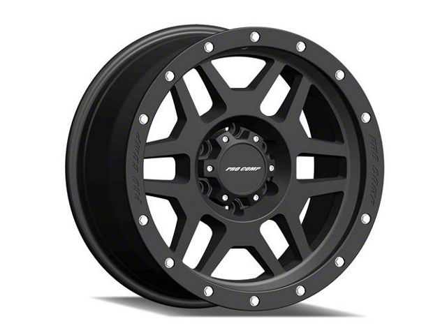 Pro Comp Wheels Phaser Satin Black 6-Lug Wheel; 18x9; 0mm Offset (19-24 Sierra 1500)