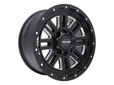 Pro Comp Wheels Cognito Satin Black Milled 8-Lug Wheel; 20x9; 0mm Offset (23-25 F-250 Super Duty)