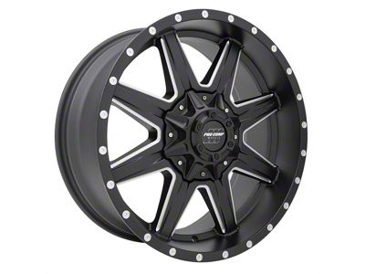 Pro Comp Wheels Quick 8 Satin Black Milled 8-Lug Wheel; 20x9; 0mm Offset (23-24 F-250 Super Duty)