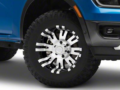 Pro Comp Wheels 01 Series Gloss Black Machined 6-Lug Wheel; 17x8; 0mm Offset (24-25 Ranger)