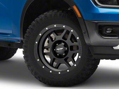 Pro Comp Wheels Phaser Satin Black 6-Lug Wheel; 18x9; 12mm Offset (24-25 Ranger)