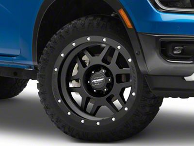 Pro Comp Wheels Phaser Satin Black 6-Lug Wheel; 20x9; 6mm Offset (24-25 Ranger)