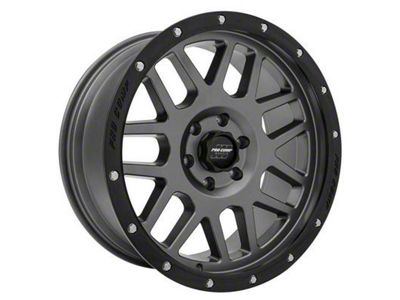 Pro Comp Wheels Vertigo Dark Gray with Black Lip 6-Lug Wheel; 17x9; -6mm Offset (2024 Ranger)