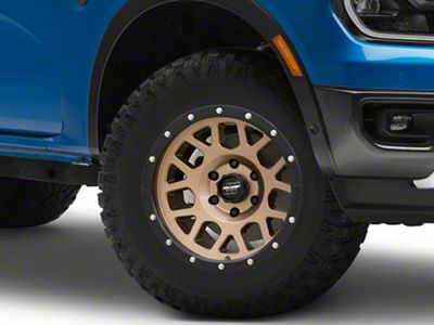 Pro Comp Wheels Vertigo Matte Bronze with Black Lip 6-Lug Wheel; 17x9; -6mm Offset (24-25 Ranger)