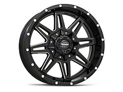 Pro Comp Wheels Blockade Gloss Black Milled 5-Lug Wheel; 20x9.5; -6mm Offset (94-01 RAM 1500)