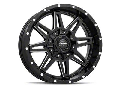 Pro Comp Wheels Blockade Gloss Black Milled 5-Lug Wheel; 20x9.5; -6mm Offset (94-01 RAM 1500)