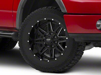 Pro Comp Wheels Blockade Gloss Black Milled 6-Lug Wheel; 20x9.5; -6mm Offset (04-08 F-150)