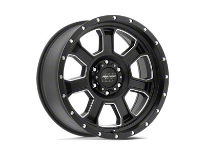 Pro Comp Wheels Sledge Satin Black Milled 6-Lug Wheel; 20x9; 0mm Offset (23-24 Canyon)