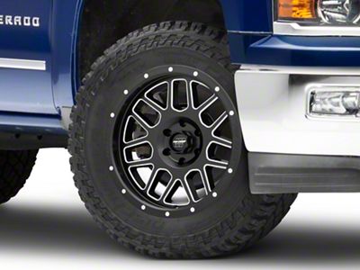 Pro Comp Wheels Vertigo Satin Black Milled 6-Lug Wheel; 20x9; -12mm Offset (23-24 Canyon)