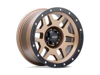 Pro Comp Wheels Phaser Matte Bronze with Black Lip 6-Lug Wheel; 17x9; -6mm Offset (23-24 Colorado)