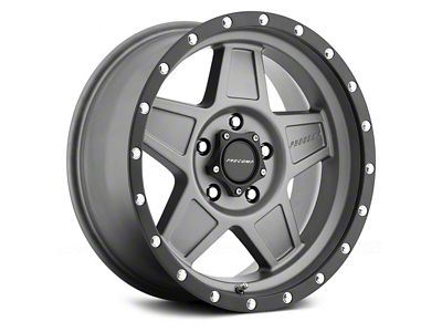 Pro Comp Wheels Predator Dark Gray with Black Lip 6-Lug Wheel; 17x8.5; 0mm Offset (23-24 Colorado)