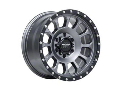 Pro Comp Wheels Rockwell Matte Graphite with Black Lip 6-Lug Wheel; 17x8; 0mm Offset (23-24 Colorado)