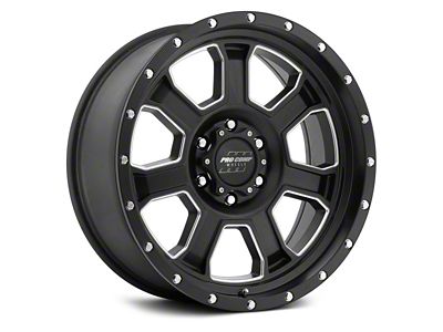 Pro Comp Wheels Sledge Satin Black Milled 6-Lug Wheel; 17x9; -6mm Offset (23-24 Colorado)