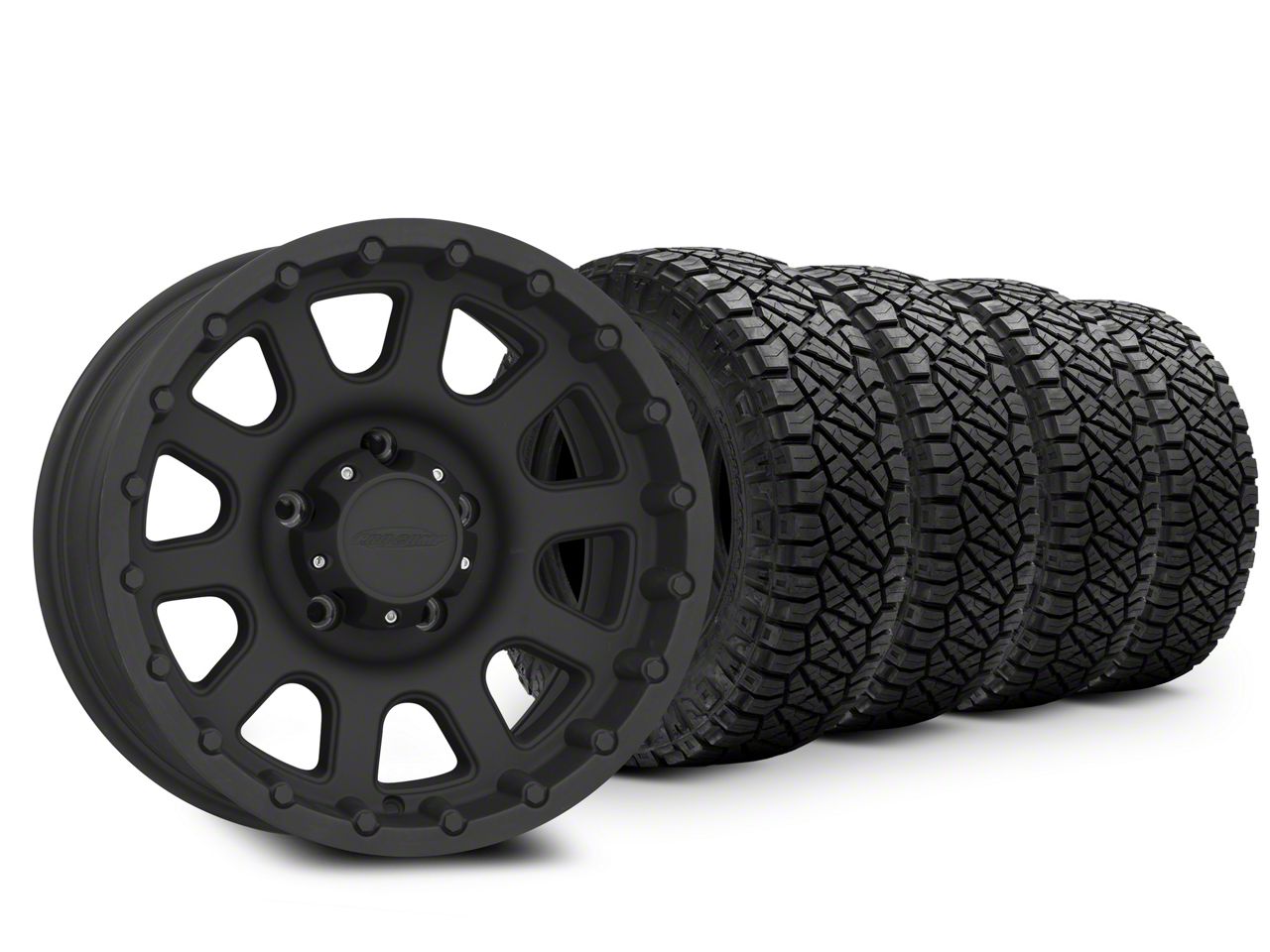 18×9 Pro Comp Wheels 32 Series & 33in NITTO All-Terrain Ridge Grappler A/T Tire Package (09-14 F-150)