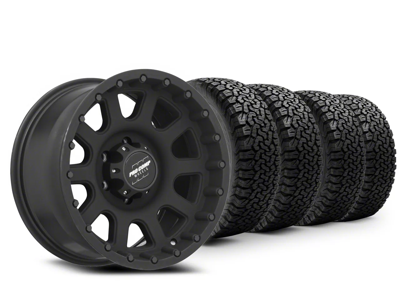 17×9 Pro Comp 32 Series Wheel & 33in BF Goodrich All-Terrain T/A KO Tire Package (15-20 F-150)