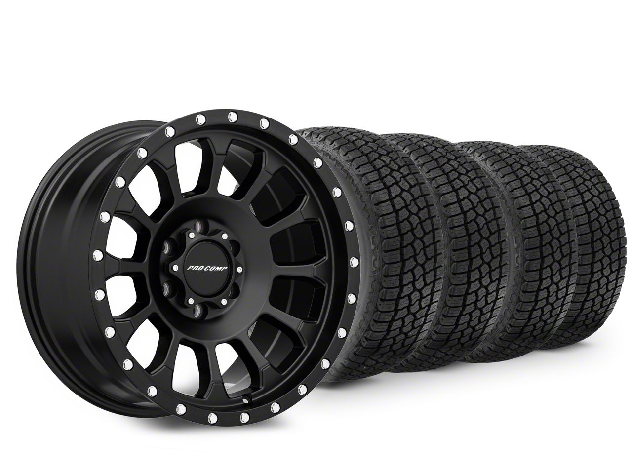 18×9 Pro Comp Rockwell Wheel & 33in Milestar All-Terrain Patagonia AT/R Tire Package (15-20 F-150)