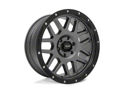 Pro Comp Wheels Vertigo Dark Gray with Black Lip 6-Lug Wheel; 20x9; -12mm Offset (21-25 F-150)