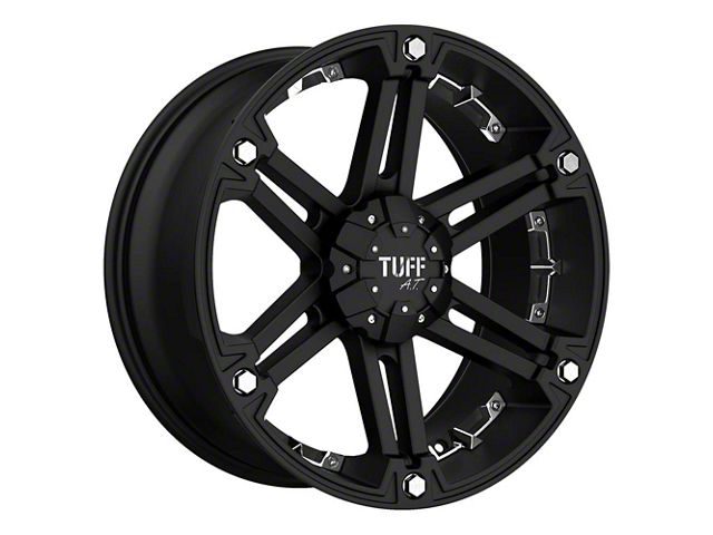 Pro Comp Wheels T01 Flat Black with Chrome Inserts 6-Lug Wheel; 18x9; 25mm Offset (19-24 RAM 1500)