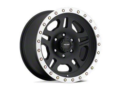 Pro Comp Wheels La PAZ Satin Black Machined 6-Lug Wheel; 16x8; 0mm Offset (99-06 Sierra 1500)
