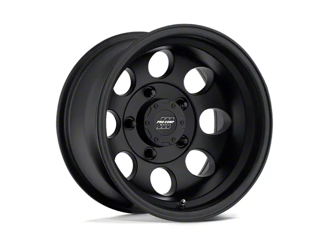 Pro Comp Wheels Vintage Flat Black 6-Lug Wheel; 16x8; -12mm Offset (99-06 Sierra 1500)