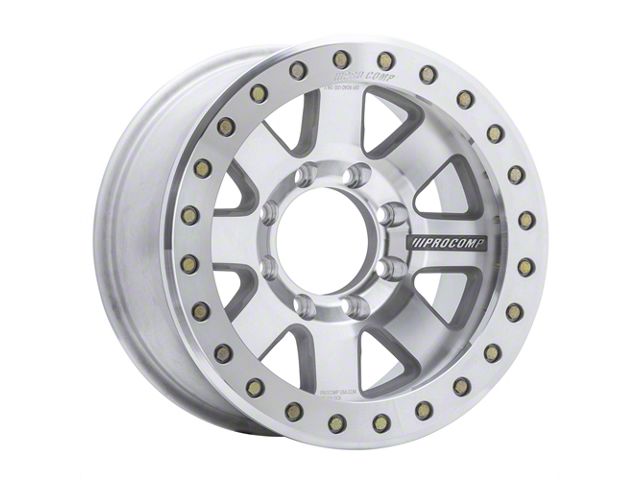 Pro Comp Wheels Trilogy Race Machined 8-Lug Wheel; 17x9; -6mm Offset (07-10 Sierra 2500 HD)