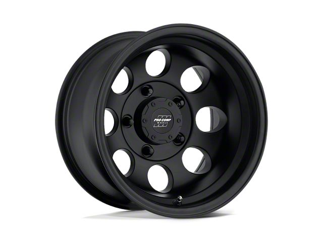 Pro Comp Wheels Vintage Flat Black 6-Lug Wheel; 16x8; -12mm Offset (99-06 Silverado 1500)