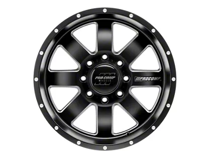 Pro Comp Wheels Trilogy Satin Black 8-Lug Wheel; 17x9; -6mm Offset (07-10 Silverado 2500 HD)