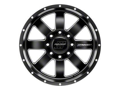 Pro Comp Wheels Trilogy Satin Black 8-Lug Wheel; 17x9; -6mm Offset (07-10 Silverado 3500 HD SRW)