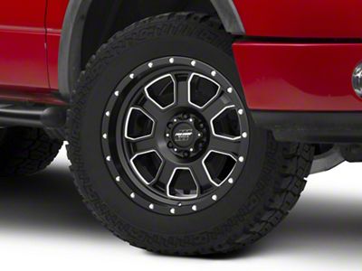 Pro Comp Wheels Sledge Satin Black Milled 6-Lug Wheel; 20x9; 0mm Offset (04-08 F-150)