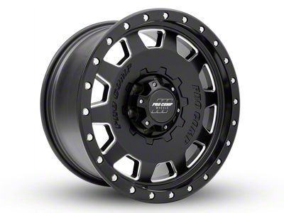 Pro Comp Wheels Hammer Satin Black Milled 6-Lug Wheel; 17x9; -6mm Offset (21-25 Tahoe)