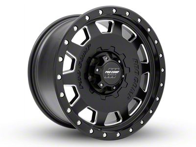 Pro Comp Wheels Hammer Satin Black Milled 6-Lug Wheel; 17x9; -6mm Offset (21-24 Tahoe)