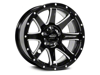 Pro Comp Wheels Patriot Gloss Black Milled 6-Lug Wheel; 20x9; 0mm Offset (21-25 Tahoe)