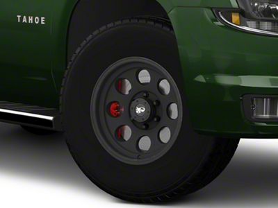 Pro Comp Wheels Vintage Flat Black 6-Lug Wheel; 17x9; -6mm Offset (15-20 Tahoe)