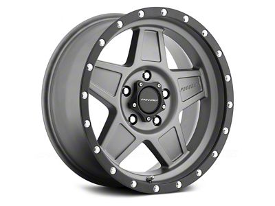Pro Comp Wheels Predator Dark Gray with Black Lip 6-Lug Wheel; 17x8.5; 0mm Offset (15-20 Yukon)