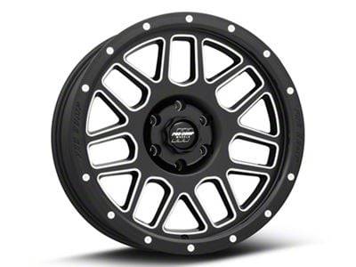Pro Comp Wheels Vertigo Satin Black Milled 6-Lug Wheel; 17x9; -6mm Offset (21-24 Yukon)