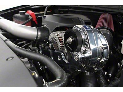 Procharger High Output Intercooled Supercharger Tuner Kit with P-1SC-1; Satin Finish (07-13 4.8L Sierra 1500)