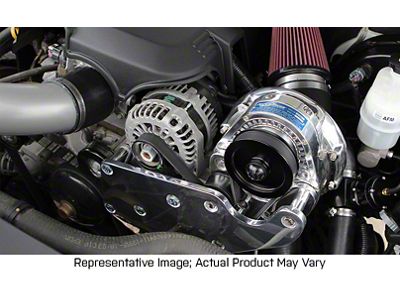 Procharger High Output Intercooled Supercharger Complete Kit with P-1SC-1; Black Finish (07-13 4.8L Silverado 1500)
