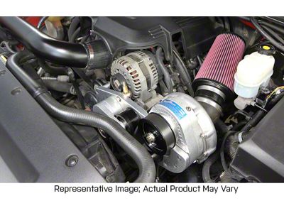 Procharger Stage II Intercooled Supercharger Complete Kit with P-1SC-1; Black Finish (07-13 4.8L Silverado 1500)