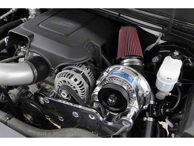 Procharger Stage II Intercooled Supercharger Complete Kit with P-1SC-1; Satin Finish (07-13 4.8L Silverado 1500)