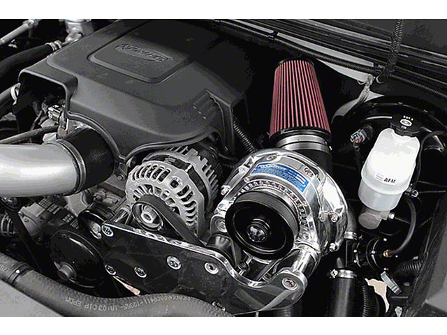 Procharger Stage II Intercooled Supercharger Tuner Kit with P-1SC-1; Satin Finish (07-13 4.8L Silverado 1500)