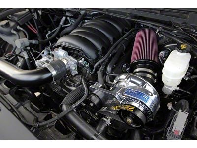 Procharger Stage II Intercooled Supercharger Tuner Kit with P-1SC-1; Satin Finish; Dedicated Drive (14-18 5.3L Sierra 1500)