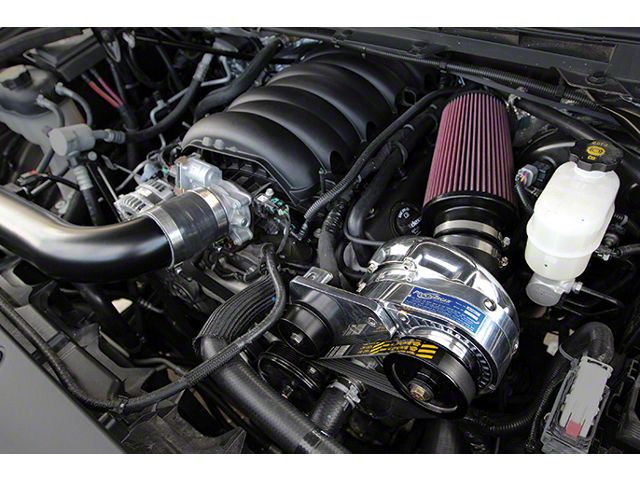 Procharger Stage II Intercooled Supercharger Tuner Kit with P-1SC-1; Satin Finish; Dedicated Drive (14-18 5.3L Sierra 1500)
