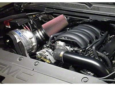 Procharger Stage II Intercooled Supercharger Complete Kit with P-1SC-1; Satin Finish; Dedicated Drive (14-18 5.3L Silverado 1500)