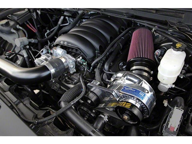 Procharger Stage II Intercooled Supercharger Tuner Kit with P-1SC-1; Satin Finish; Dedicated Drive (14-18 5.3L Silverado 1500)