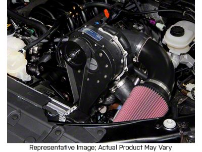Procharger High Output Intercooled Supercharger Complete Kit with P-1SC-1; Black Finish (15-17 5.0L F-150)